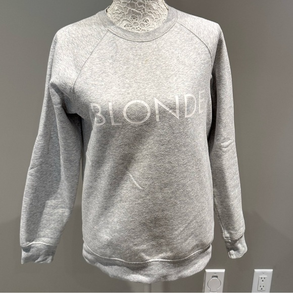 BLONDE Crewneck Sweatshirt Sz XS/S - Picture 1 of 9